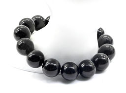Обсидиан браслет шарик 14мм