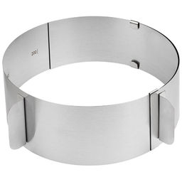 Форма для выпечки раздвижная (кулинарное кольцо) TORTA, диам. 16-30 см арт.108344 /MALLONY/