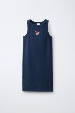 VESTIDO RIB RAYAS / Azul
