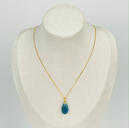 Кулон на цепочке из Кианита 45 см