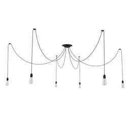 Светильник BayerLux «Паук», 6×40 Вт, E27, чёрный