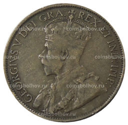 Монета 1 цент 1913 года Канада