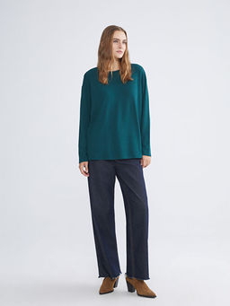 Bisiklet Yaka Oversize Kad?n Ti??rt