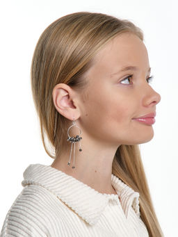 Серьги PR3026 зол-белый - Mini maxi фото 5