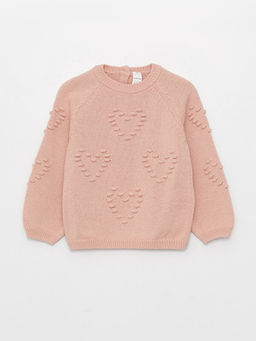 Bisiklet Yaka Uzun Kollu K?z Bebek Triko Kazak