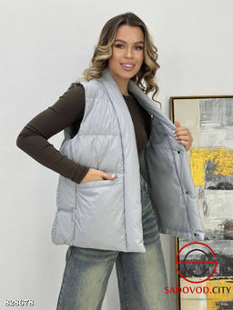 Жилетка весенняя на кнопках