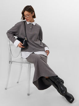 Джемпер женский серый - Mark formelle фото 10