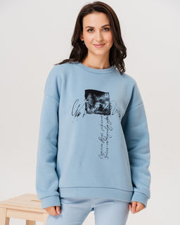 Свитшот с начёсом и шёлкографией SDP003 - Sahar art lab фото 4