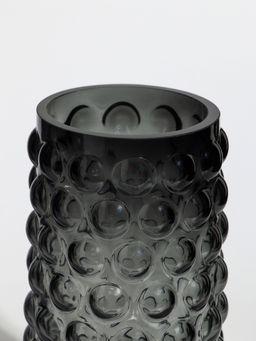 Ваза «Валери», шарики, 23×11 см, стекло, серая