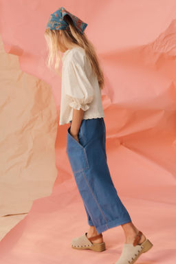 CAMISA VOLANTES FLORES BORDADAS LIMITED EDITION / Crudo - Zara фото 3