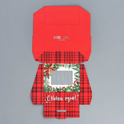 Цена за 5 шт. Коробка складная новогодняя «С Новым годом», 10×8×3.5 см