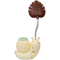 Цена за 2 шт. Настольная лампа "Sweet - Улитка" 30*12*7 см LED с подстаканником, USB 0.6-3W, Желтый