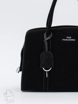 Сумка женская кожаная 2410YF black Polina&Eiterou