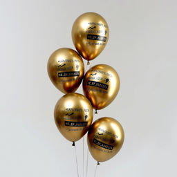 Воздушные шары латексные 12" «Лучший во всем», 25 шт., хром