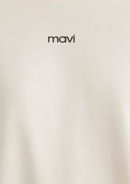 Mavi Logo Bask?l? Beyaz Tisort  фото 6