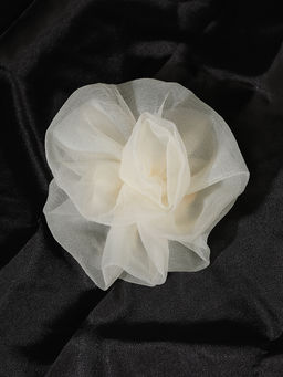 Брошь-цветок цвета шампань большая - Almond фото 3