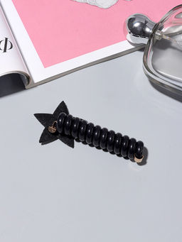 Цена за 3 шт. Резинки для волос «Пружинка-звёздочка», набор 2 шт., 9.5×1.5 см, чёрные