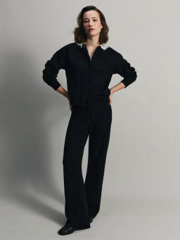 Вязаные брюки на кулиске / Zarina  фото 3