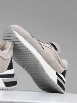 Кроссовки 150.maskgr. каменный замша/Мех