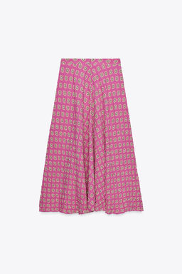 PRINTED MIDI SKIRT - Zara фото 7