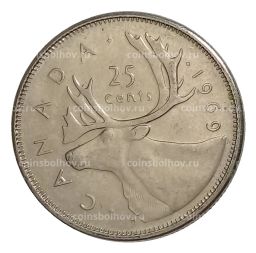 Монета 25 центов 1969 года Канада