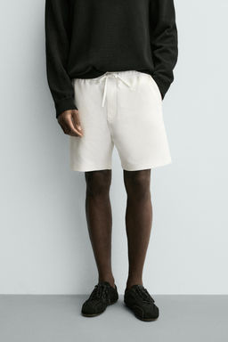 COMFORT TEXTURED BERMUDA SHORTS - Zara фото 10