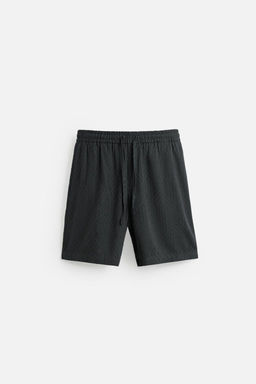 GEOMETRIC JACQUARD BERMUDA SHORTS - Zara фото 7