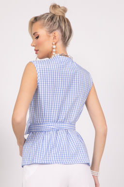 Блузка Ласка (голубой)