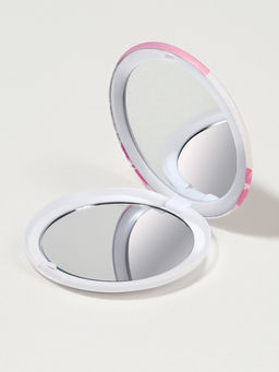 Цена за 2 шт. Зеркало складное «Фламинго», d=7.5 см, розовое