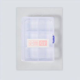 Органайзер для хранения мелочей, 6 ячеек, 16.5×12×5.8 см, прозрачный