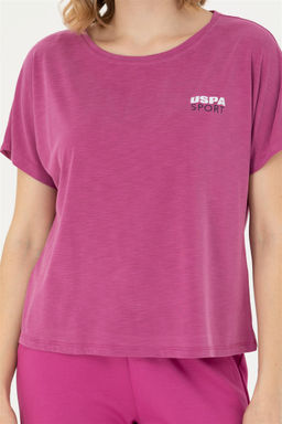 Женская фиолетовая футболка Неожиданная скидка в корзине - U.s. polo assn фото 6