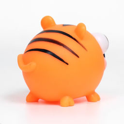 Игрушка для собак Тигр 12 см, оранжевая - Пижон фото 3