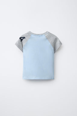 CAMISETA MANGA RANGL?N / Azul claro - Zara фото 5
