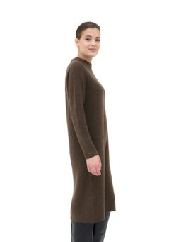 Платье из пуха яка 13087 коричневое