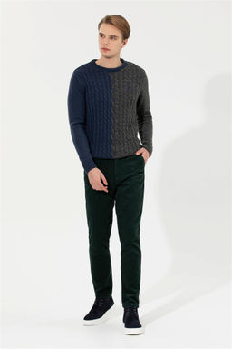 Мужской темно-синий вязаный свитер - U.s. polo assn фото 10