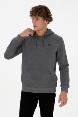Erkek Antrasit Melanj Basic Sweatshirt Sepette S_rpriz _ndirim - U.s. polo assn фото 3