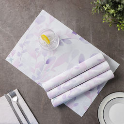 Набор салфеток сервировочных Доляна Акварель, 4 шт, 4530 см, цвет розовый