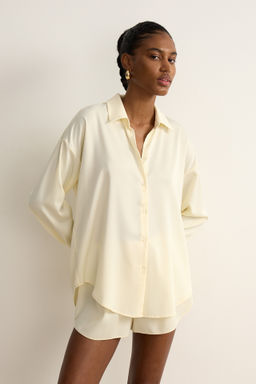 Рубашка из сатина прямого силуэта - Mollis фото 2