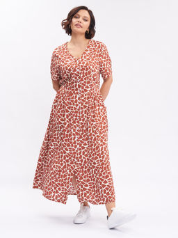 Платье анималистическое ZPP78504CAM34