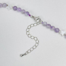 Бусы детские из Аметиста и Перламутра 35 см +