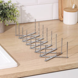 Держатель кухонный для крышек, сковород, тарелок, нержавеющая сталь, 7 делений