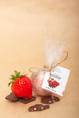 Бомбочка для ванны с афродизиаками Клубника в шоколаде - Siberina фото 5