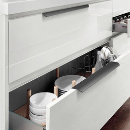 Цена за 2 шт. Ручка торцевая CAPPIO RT002BL, L=150 мм, м/о 128 мм, цвет черный
