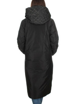EAC327 BLACK Пальто зимнее женское (200 гр. холлофайбера) - Fashion фото 5