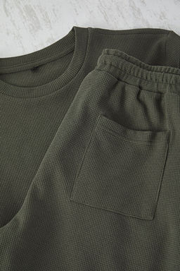 TRENDYOL MAN Mavi Regular Fit Waffle Sortlu Pijama Tak?m? TMNSS23PT00032 - Trendyolmilla фото 67