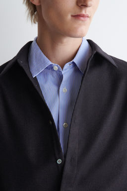 CAMISA DE FRANELA DE LANA RELAXED FIT - H&m фото 4