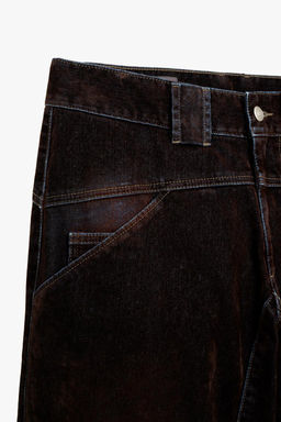 CONTRAST VELVET-FINISH JEANS X STEFANO PILATI - Zara фото 4