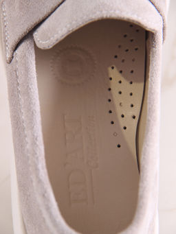 Лоферы туфли 176.1593be.Каменный замша