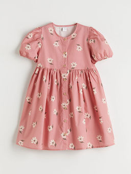 ?i?ekli K?z ?ocuk F?rf?rl? Elbise