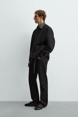 JEANS STRAIGHT FIT BOOTCUT AARON LEVINE X ZARA / Carb?n фото 4